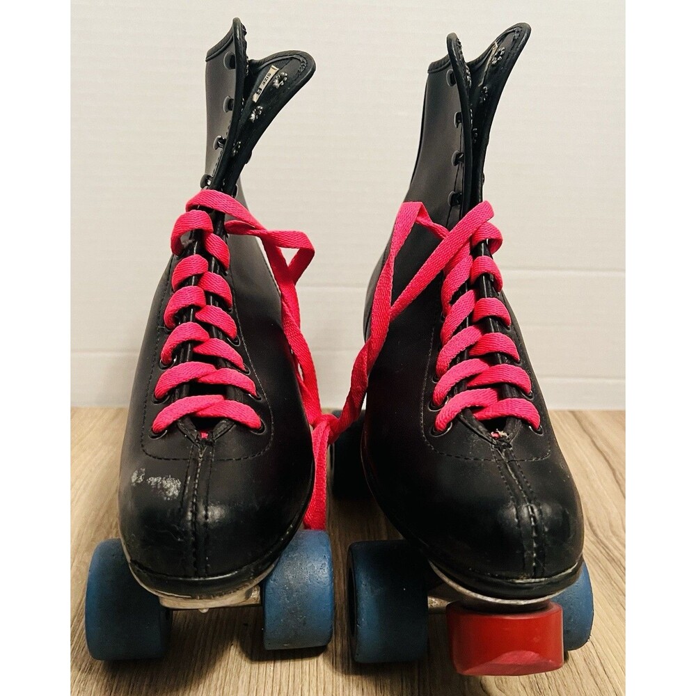Black Epic Skates Classic High-Top Quad Roller Skates Size 6 Read Description